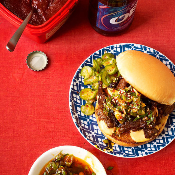 Bulgogi Sloppy Joes with Scallion Salsa