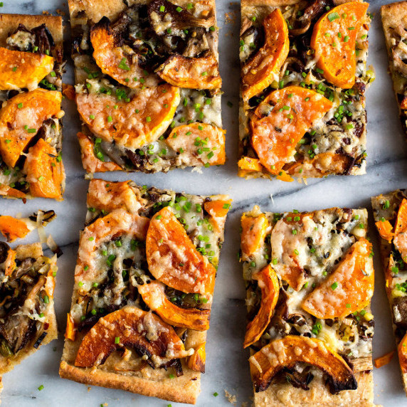 Roasted Mushroom and Butternut Squash Tart