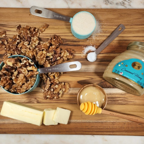 Honey Glazed Walnuts - Sunny Honey Miami