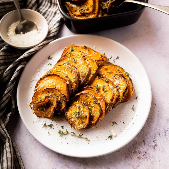 Oven Baked Sweet Potato Slices