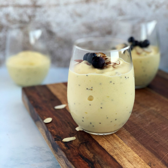 Tropical smoothie in a glass