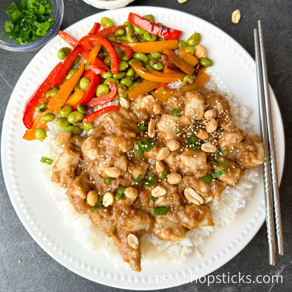 Chinese peanut butter chicken