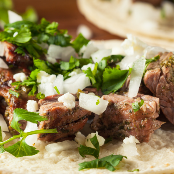 Carne Asada on the Grill with Homemade Corn Tacos
