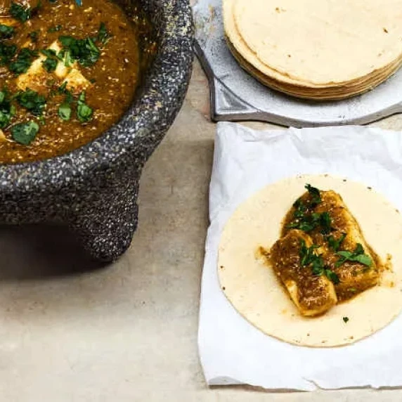 Asadero Cheese Tacos with Salsa Verde