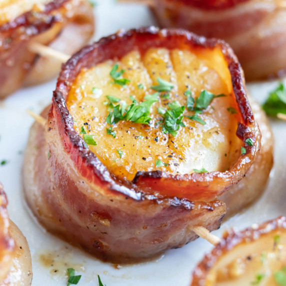 Pan-Seared Bacon Wrapped Scallops RECIPE
