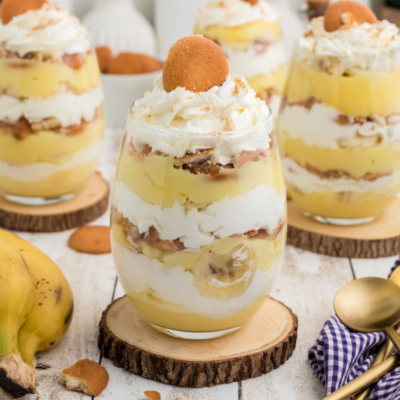 Individual cups of Banana Pudding.