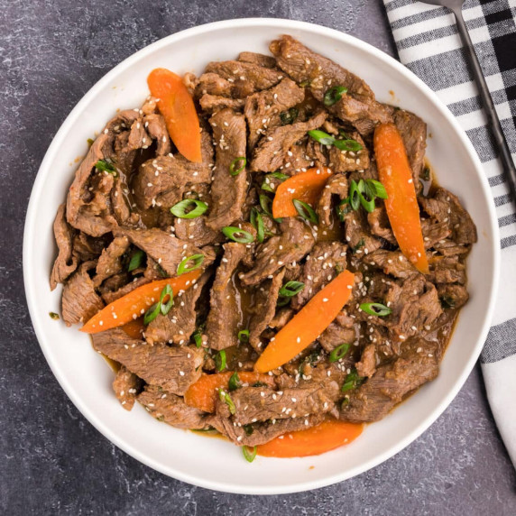 Beef bulgogi takes tender sliced ribeye and marinates it in an explosive combo of pears, onions, gin