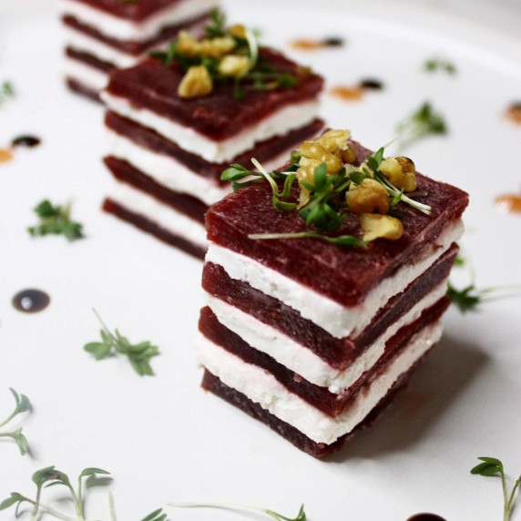 Beetroot Goat Cheese Stacks