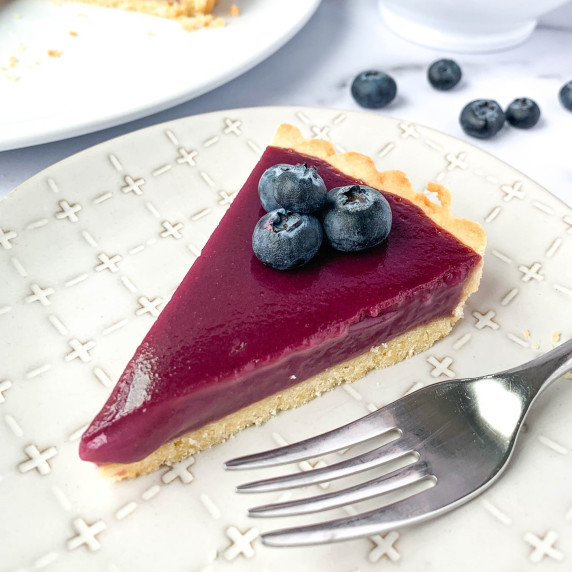 blueberry curd tart