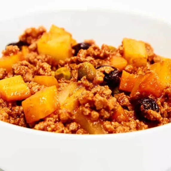 Bowl of picadillo