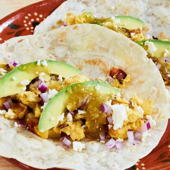 Bacon Potato Egg Breakfast Tacos