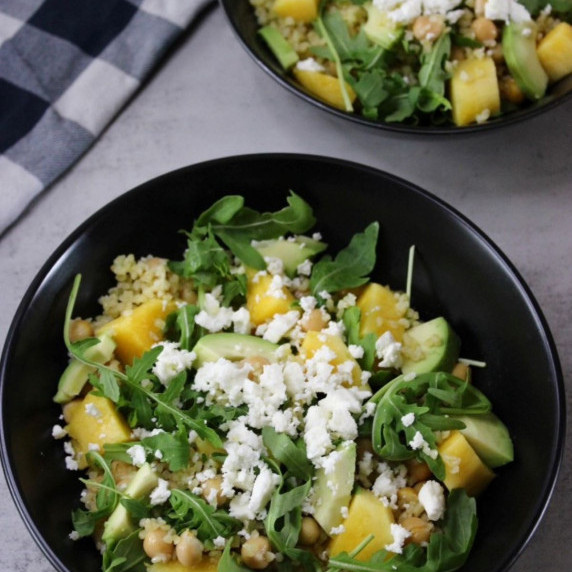 Bulgur Chickpea Salad