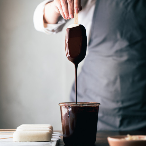 chocolate dipped popsicle