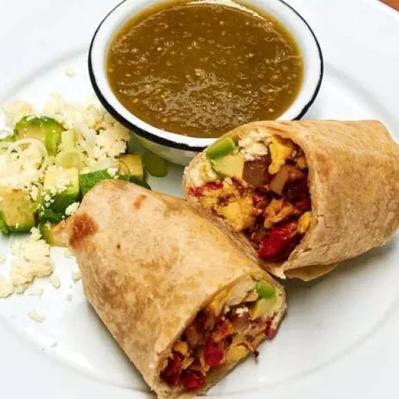 Chorizo and Egg Breakfast Burrito 