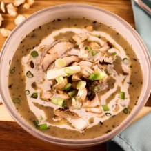 Creamy Mushroom Soup with Baby Bella's