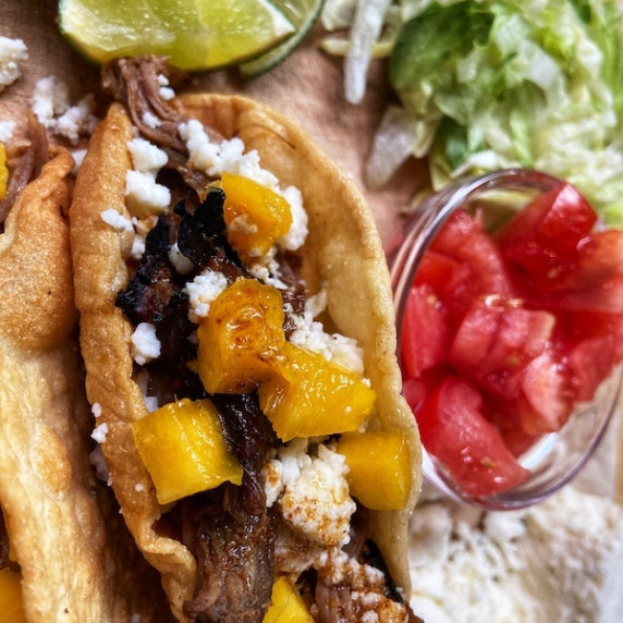 Slow Cooker Carne Asada Tacos