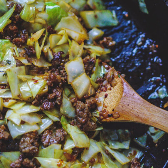 Skillet Cabbage & Sausage