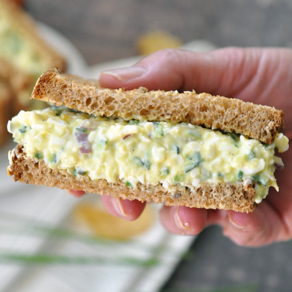 Zucchini Egg Salad Sandwich