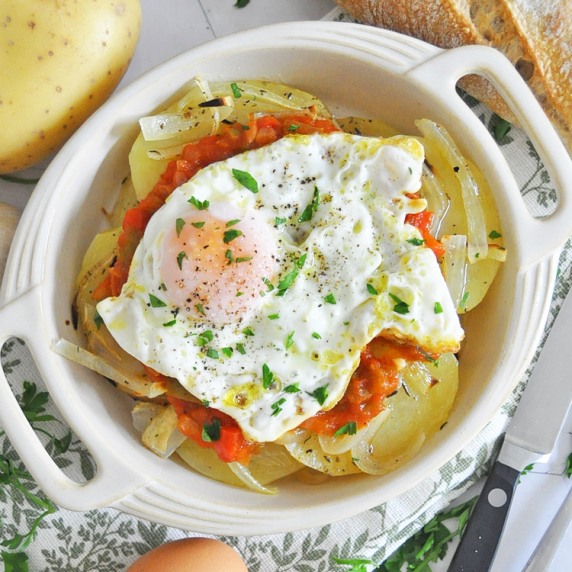 Spanish Country Potatoes with Eggs