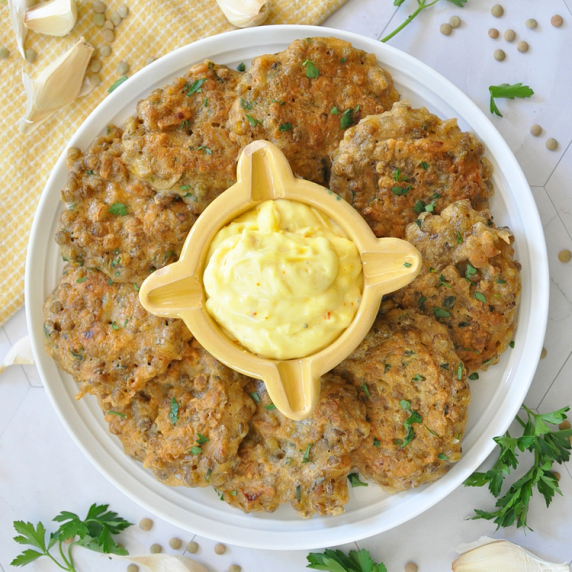 CRISPY Lentil Fritters