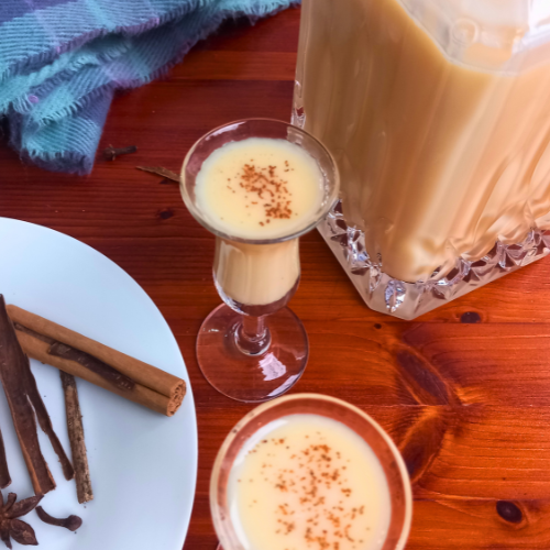 crema de vie served in small glasses