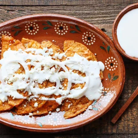 The traditional version of Enchiladas Potosinas