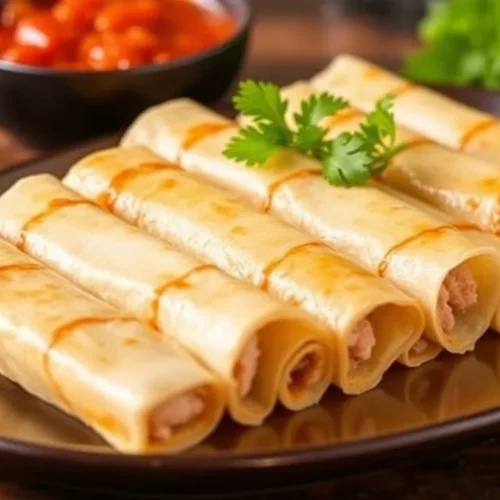 Crispy Chicken Flautas