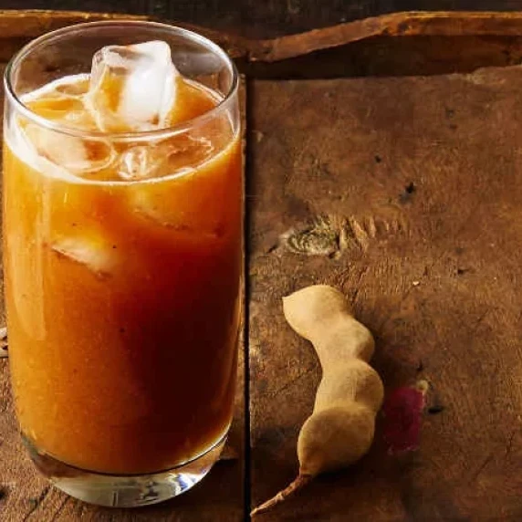 Tamarind water in a glass