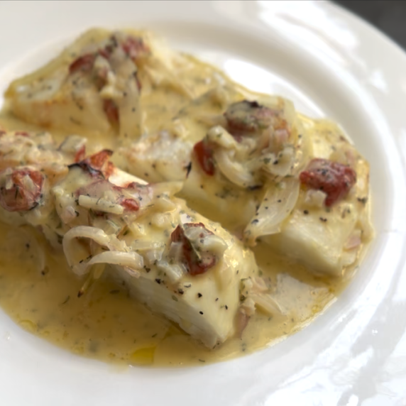 halibut beurre blanc