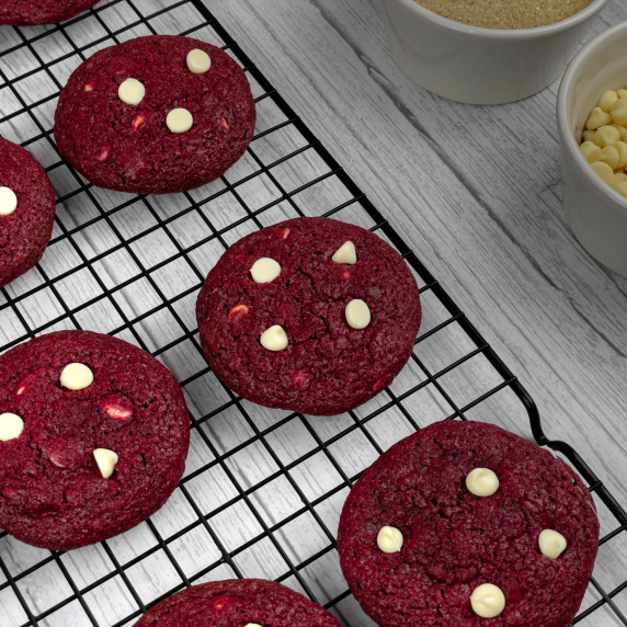 Red Velvet Chocolate Chip Cookies
