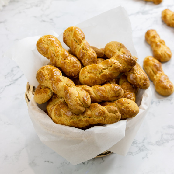 Orange and Vanilla Braided Cookies