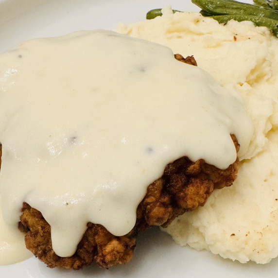 Classic Chicken Fried Steak with Creamy White Gravy