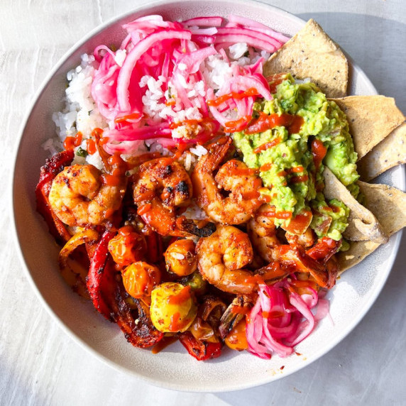 20 Minute Blackened Shrimp Burrito Bowls