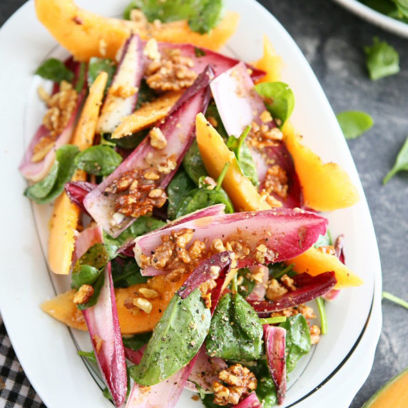 Red Belgian Endive Salad with Anchovy Dressing