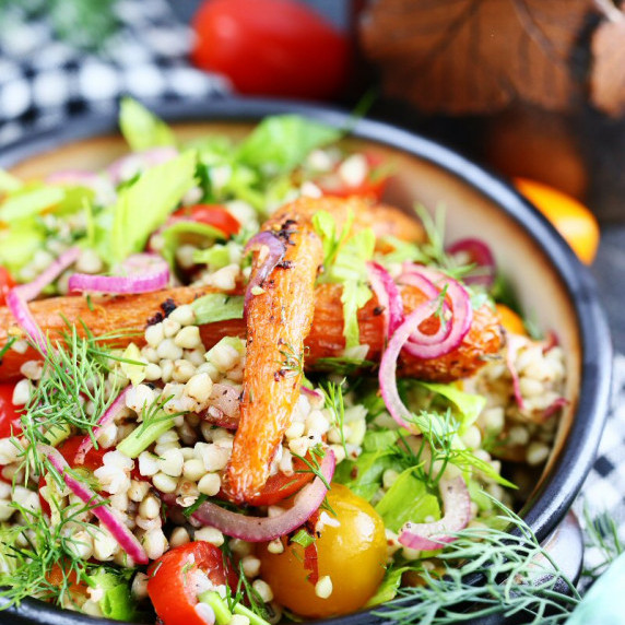 Buckwheat Salad with Dutch Carrot and Cherry Tomato
