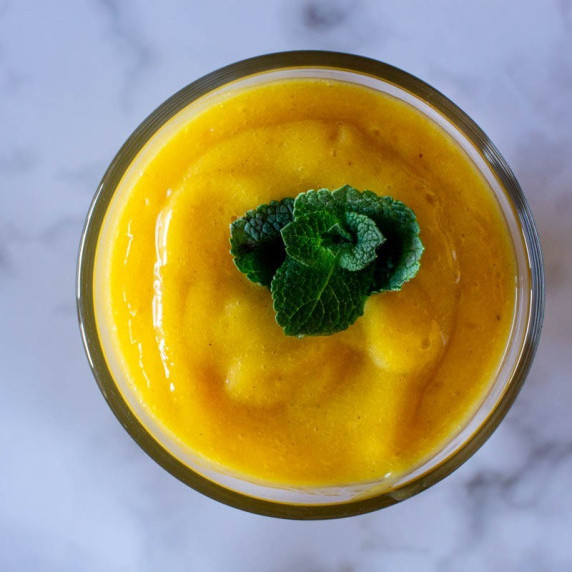 Glass of Mango Smoothie 