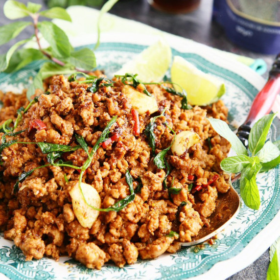 Burmese Chicken with Mint