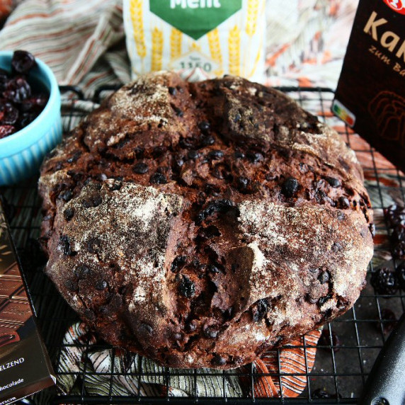 Chocolate Cherry Rye Bread