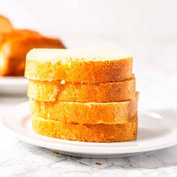 Pieces of lemon cake