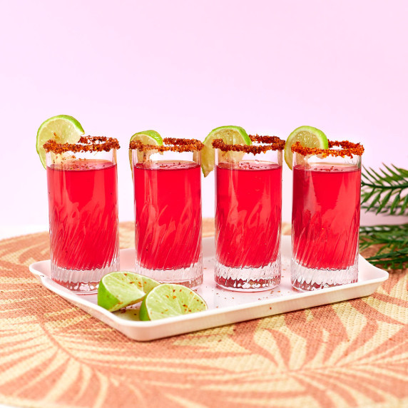 Pink jello shots.