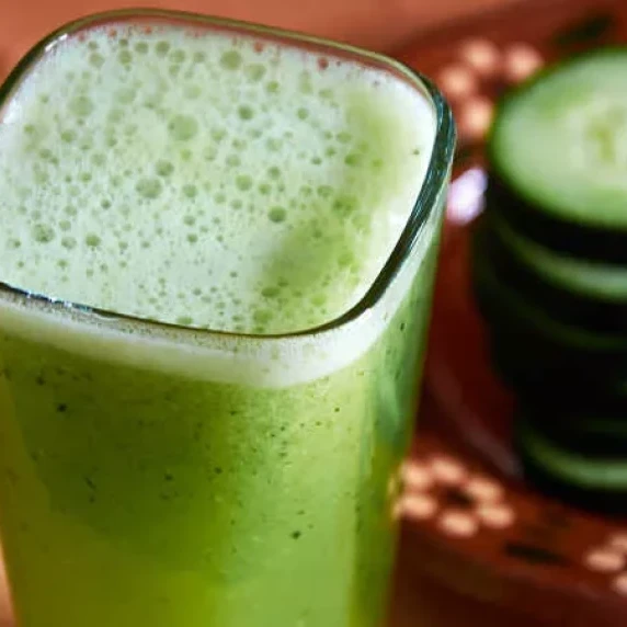 Spearmint Lime Cucumber Water in a glass