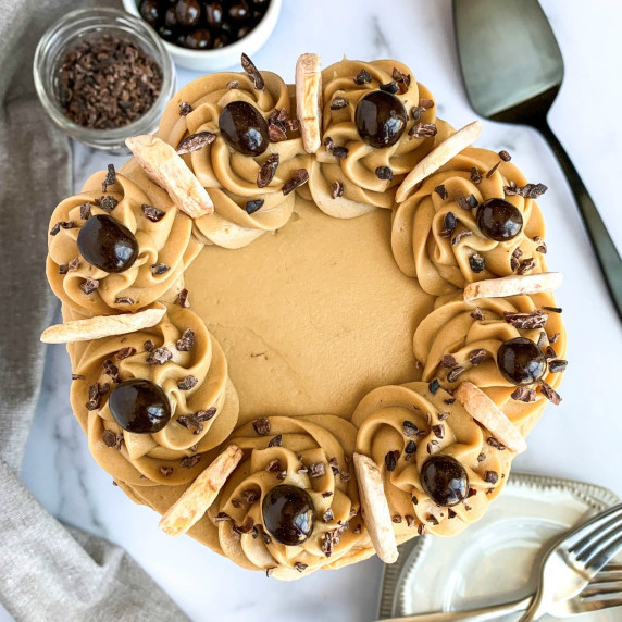 mocha banana cake