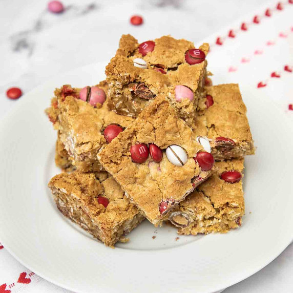 Oatmeal M&M Blondies 