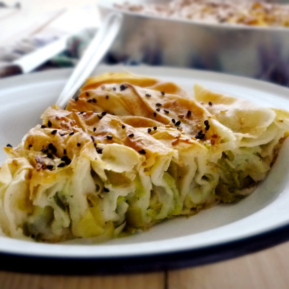 Turkish Leek Pastry borek/ Pırasa Böreğı. If you want to experience Mediterranean- middle east cuise