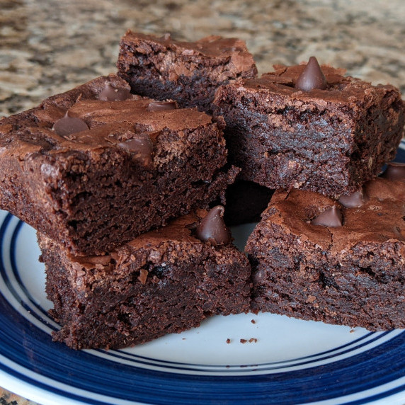 Brownies on a plate
