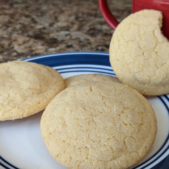 Sugar cookies on a plate