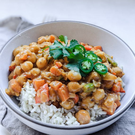 Vegan chickpea curry 