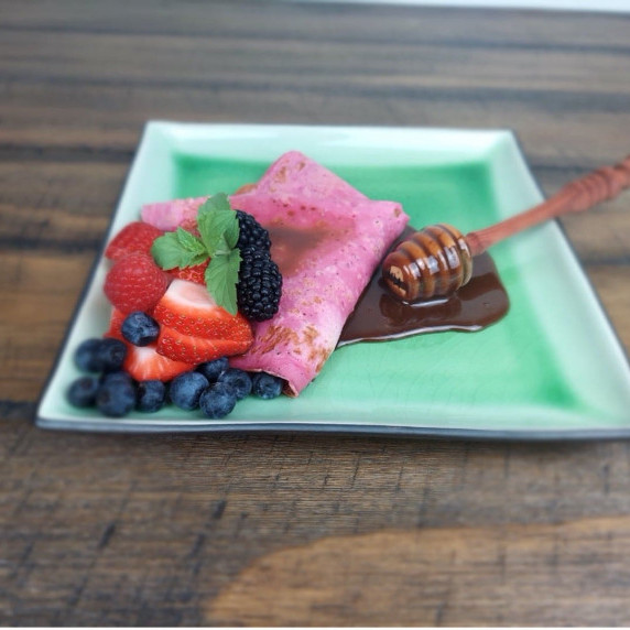 Pitaya (Dragon Fruit) French Crepes