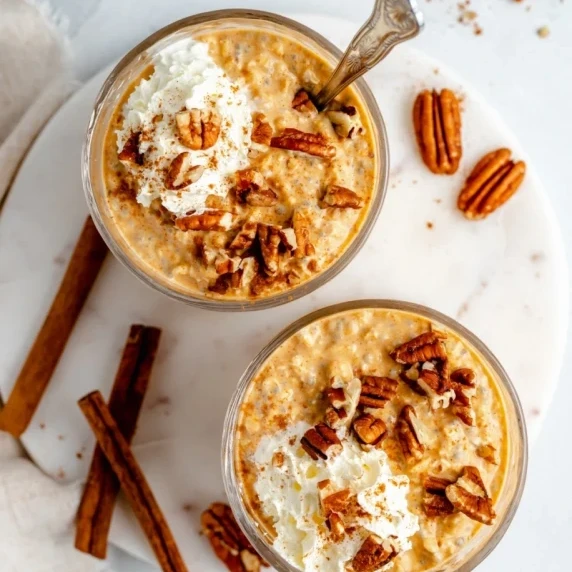 Pumpkin Pie Overnight Oats with Chia