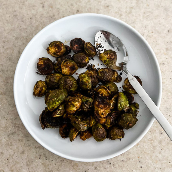 Roasted Cajun Brussels Sprouts I LisaGCooks.com